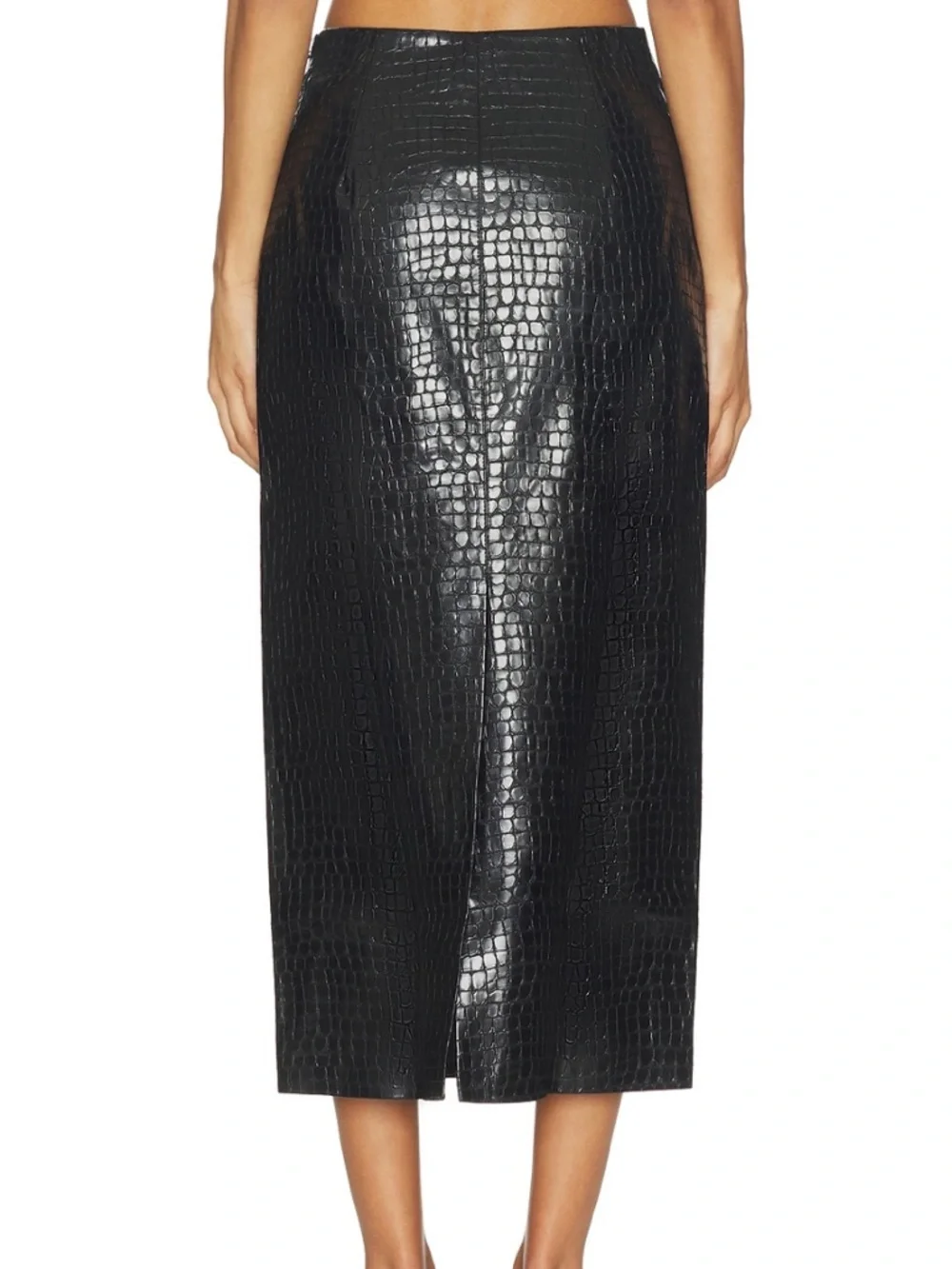 L’academie Alisson Midi Skirt in Black - Picture 3 of 8